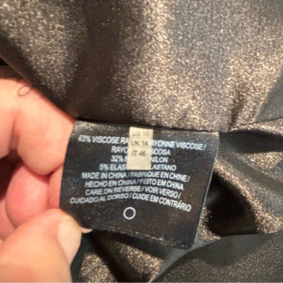 ELIE TAHARI Sz 10 Iris Sheath Knee Length Criss Cross Design Little Black Dress - Picture 11 of 12